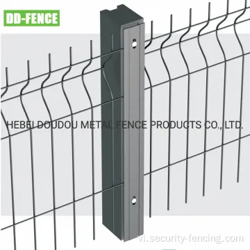 Hàng rào kim loại lưới dây điện để bảo mật